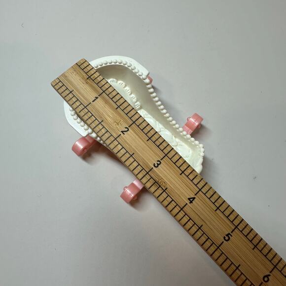 Dollhouse Cradle Pink White 1995 Fisher Price Loving Family Nursery Furniture - Picture 10 of 10